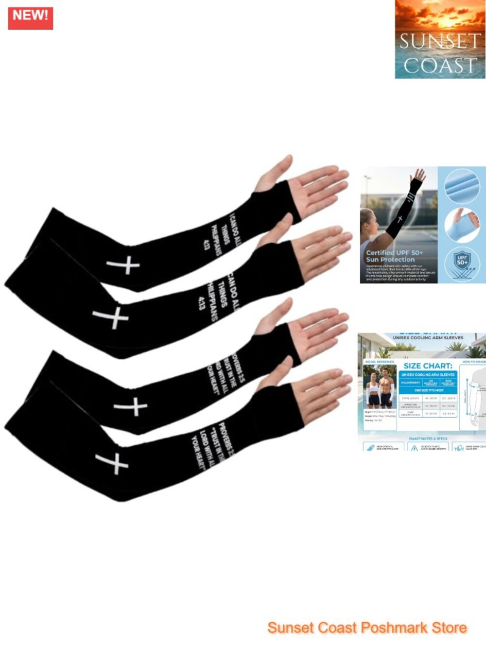 UV Protection Gardening Sleeves with Thumb Hole Cooling Arm Covers for Men